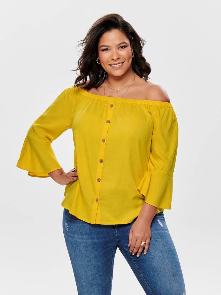 Only Carmakoma Paita Sunny off shoulder - Naisten pitkähihaiset paidat - 123213 - 1
