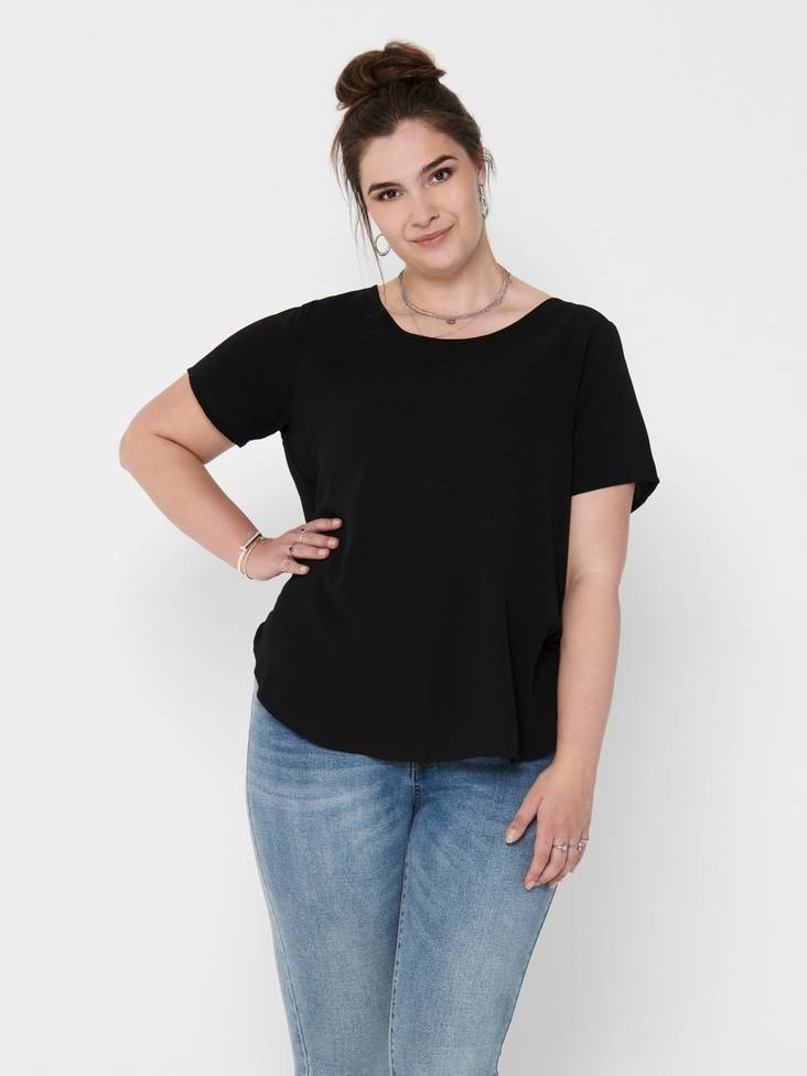 Only Carmakoma naisten pluskoon t-paita Vica musta - Naisten T-paidat - 126633 - 1