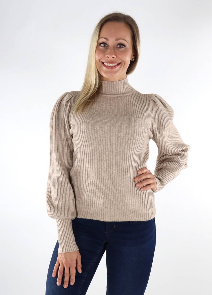 Only Neule Katia highneck mocha meringue - Naisten neuleet - 134373 - 1