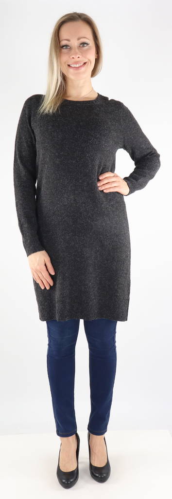 Only Neulemekko Rica o-neck musta - Naisten neuleet - 131903 - 1