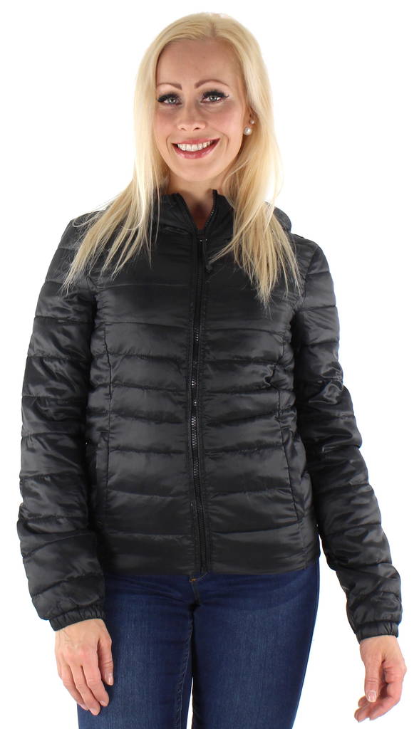 Only naisten lyhyt kevyttoppatakki Tahoe hood musta - Naisten kevyttoppatakit - 131683 - 1