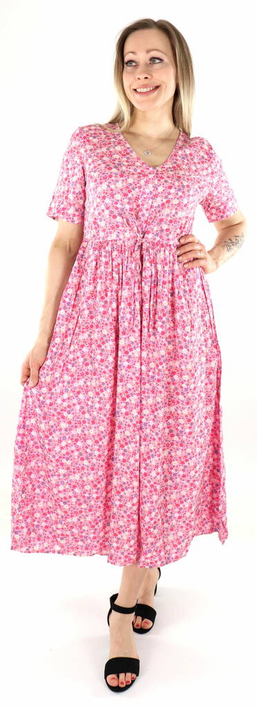 Pieces Mekko Tala pinkki / kukkakuviollinen - Mekot ja tunikat - 136193 - 1