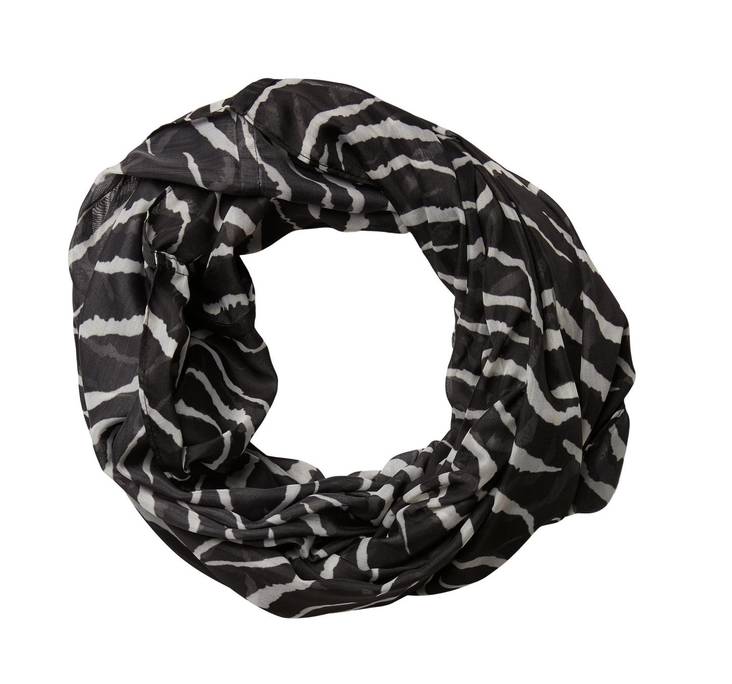 Pieces Tuubihuivi Najana musta/zebra - Naisten huivit - 135443 - 1