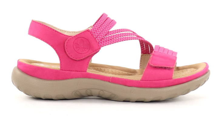 Rieker damsandaler 64870-31 rosa - Rieker sandals - 135453 - 1