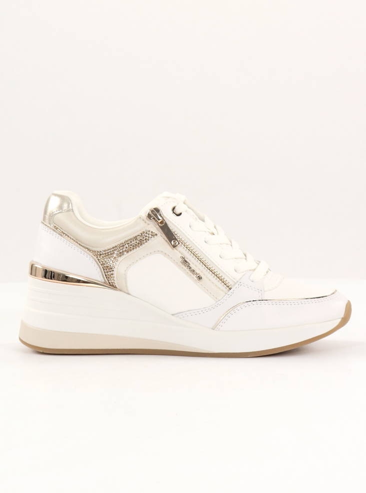 Tamaris Sneakers 23703-41 vit/guld - Sneakers för damer - 135163 - 1