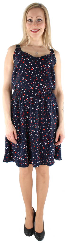 Vila Mekko Laia s/l V-neck t.sin./kukka - Mekot ja tunikat - 123073 - 1