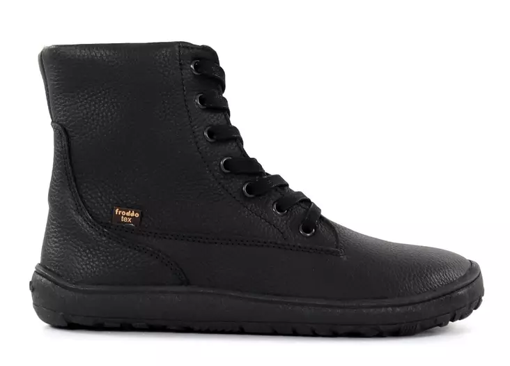 Froddo naisten varrelliset paljasjalkakengät Tex Laces G3160236 musta - Naisten nilkkurit - 136883 - 1