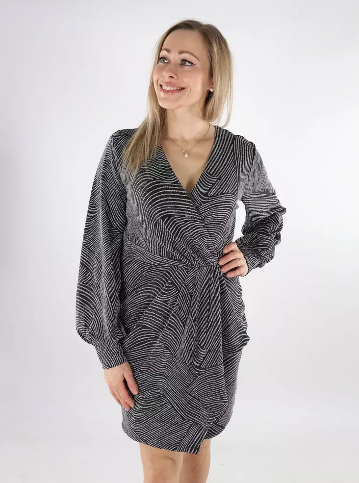 Vila mekko Abie Glitter black/silver lur - Mekot ja tunikat - 137393 - 1