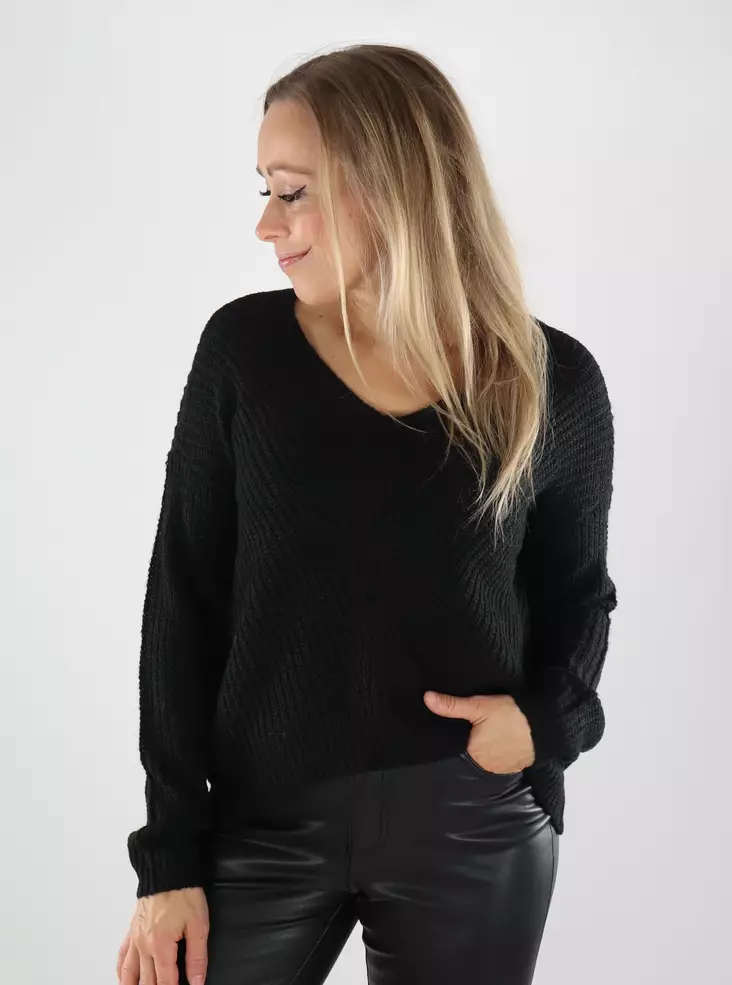 JDY naisten neule New Megan Pullover musta - Naisten neuleet - 139073 - 1