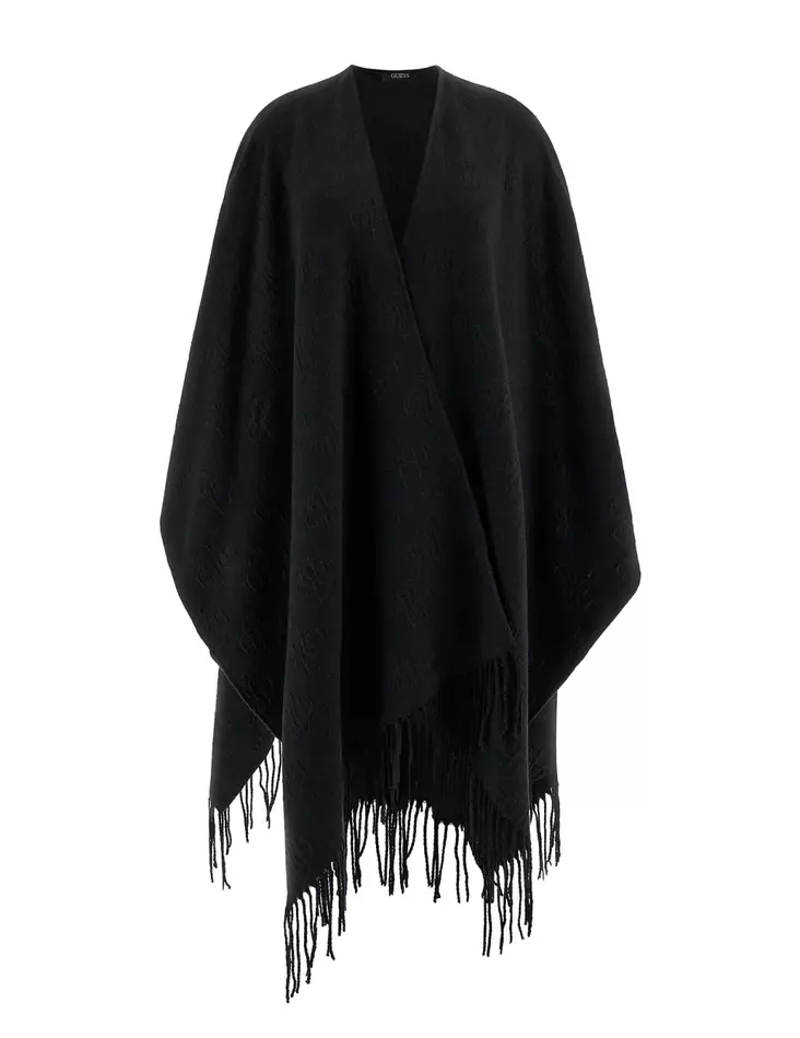 Guess Poncho AW5421POL03 BLA svart - Ponchos och slängkappor för damer - 139113 - 1