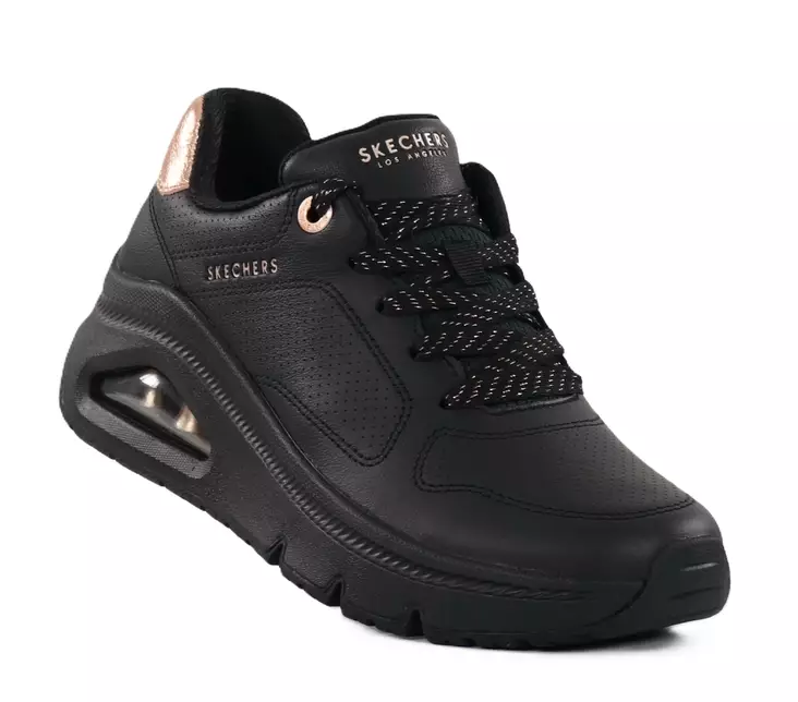 Skechers naisten tennarit 177767/BBK UNO ICON - IDOLIZED AIR musta - Skechers tennarit - 139163 - 1