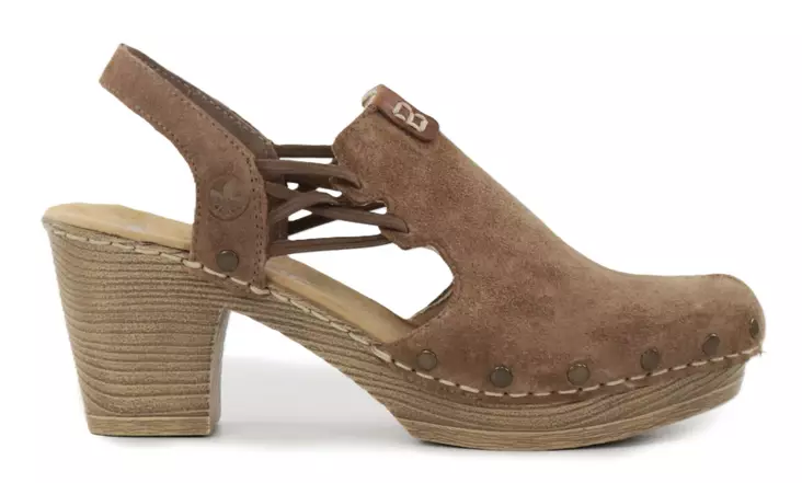 Rieker naisten mokkanahkaiset sandaalit 66775-24 ruskea - Rieker sandaalit - 140423 - 1