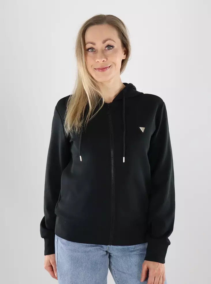 Guess naisten collegetakki V4YQ06KCAY2 musta - Huvtröjor och sweatshirts - 141193 - 1