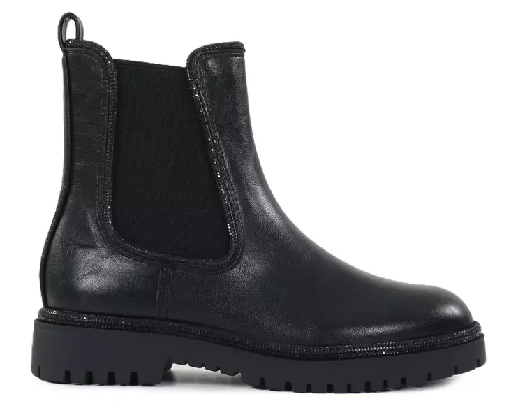 Tamaris naisten nilkkurit 25477-47 043 musta glitter - Tamaris ankelboots - 142213 - 1