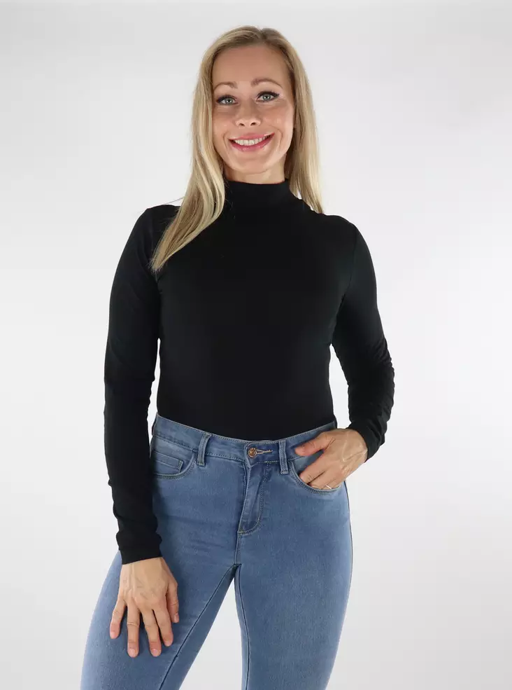 JDY naisten poolopaita Ava new turtleneck musta - Naisten pitkähihaiset paidat - 136523 - 1