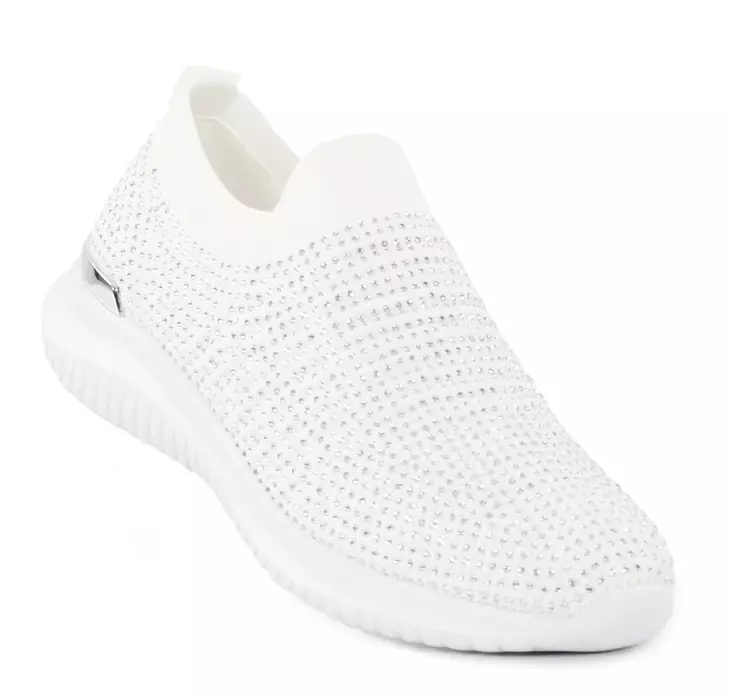 Migant glitter sneakers för damer A923-129 vit - Migant sneakers - 138063 - 1