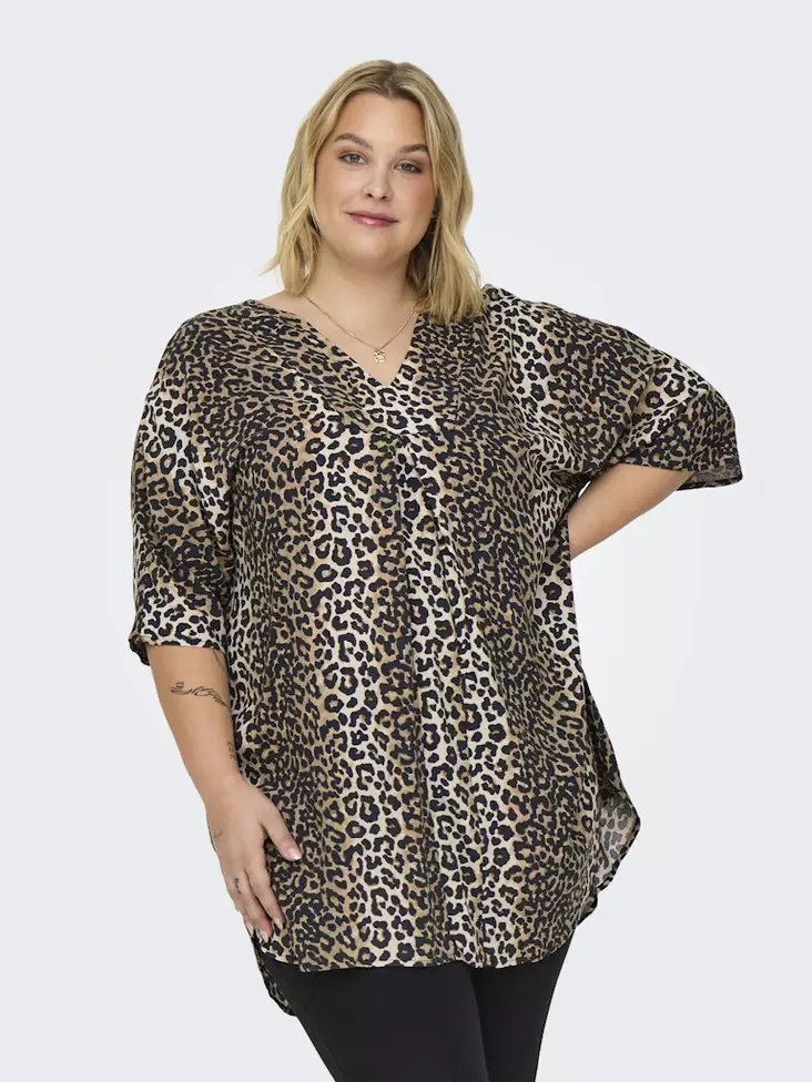 Only Carmakoma pluskoon tunika Nova Tunic Dress leopardikuosi - Mekot ja tunikat - 137933 - 1