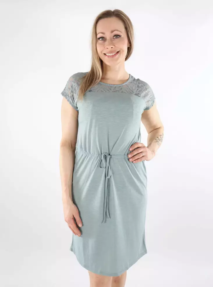 Only joustava mekko Sindy O-Neck vihreä - Mekot ja tunikat - 138163 - 1