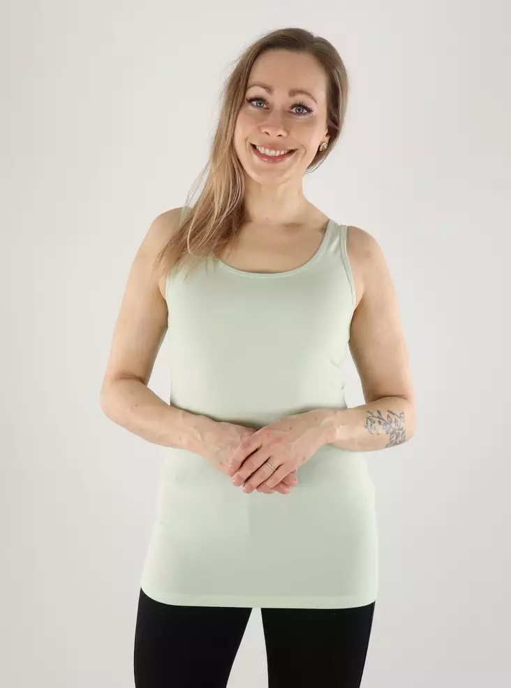 Only naisten toppi Live love tank vaaleanvihreä - Toppar för damer - 140813 - 3