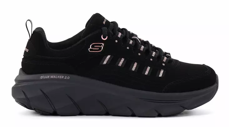 Skechers naisten tennarit 150106/BKRG D'LUX WALKER 2.0 - GOLDEN STEP musta/ruusukulta - Skechers tennarit - 137403 - 1