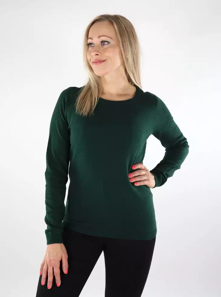 Vero Moda naisten neule Care Stucture tummanvihreä - Naisten neuleet - 136833 - 1