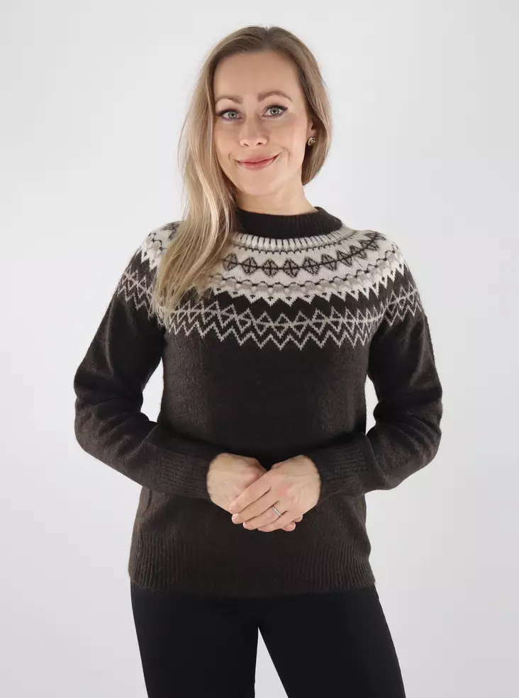 Vero Moda naisten neule Simone ruskea - Naisten neuleet - 142313 - 1