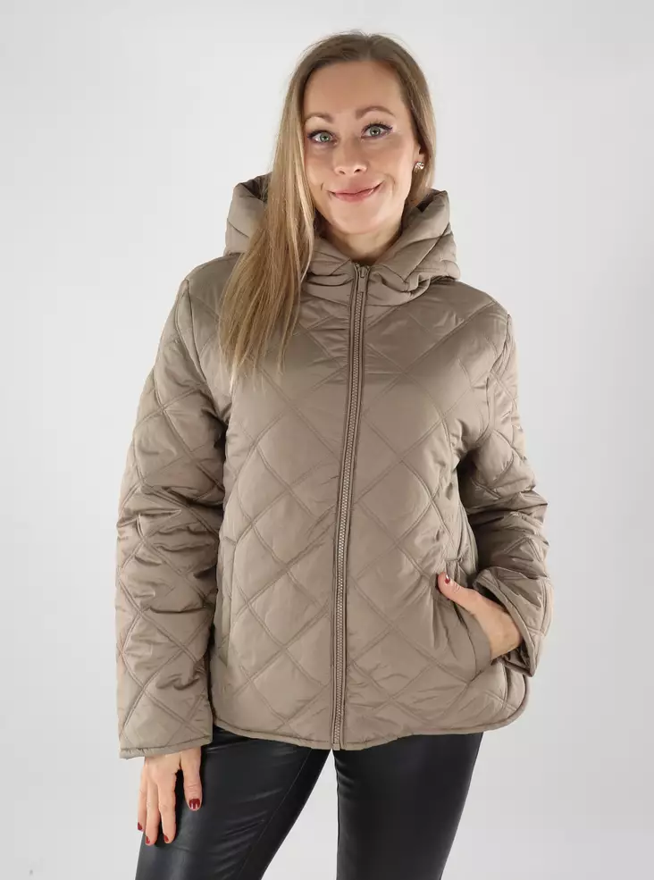 Vila naisten kevyttoppatakki Quila Hood beige - Naisten kevyttoppatakit - 139483 - 1
