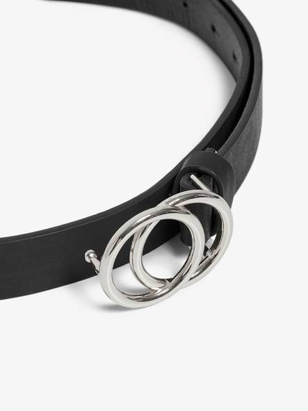 Only Bälte Rasmi pu svart/silver - Bälten för damer - 126664 - 2