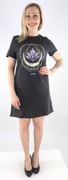Only naisten printti mekko Lucy life musta/lotus - Mekot ja tunikat - 133204 - 1