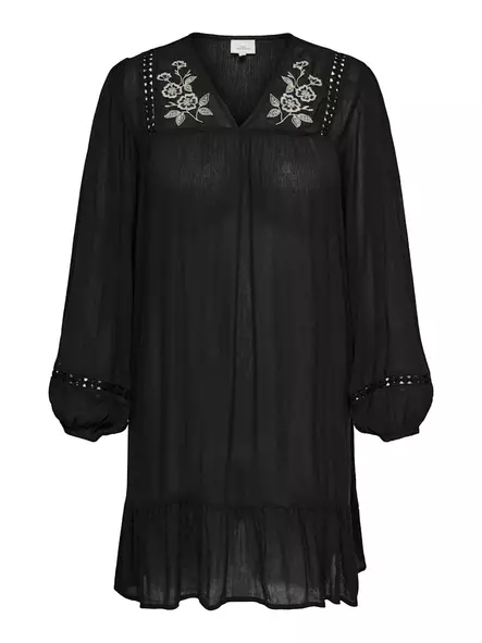 Only Carmakoma pluskoon tunika Tola V-Neck Tunic Dress black/island fos - Mekot ja tunikat - 140144 - 1