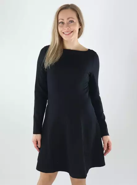 Vila naisten mekko Siba boat neck black beauty - Mekot ja tunikat - 142174 - 1