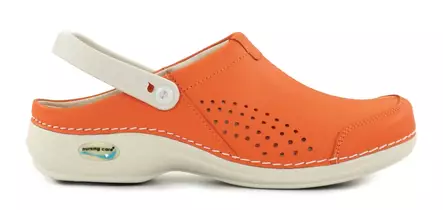 Maskintvättbara Slip-ins i läder Orange - Arbetsskor för damer - 114384 - 1