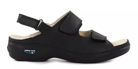 Maskintvättbara arbetssandaler läder svart - Arbetsskor för damer - 112324 - 1
