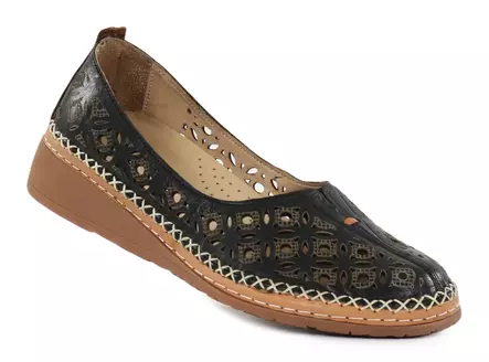 Nor Walk ballerinat Annika 04134-1 musta - Ballerinat - 140794 - 1