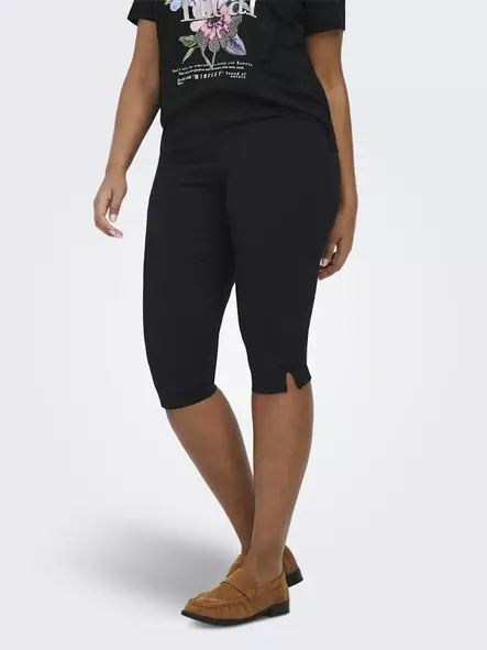 Only Carmakoma naisten pluskoon Caprit Gabby musta - Naisten shortsit ja caprit - 140784 - 1