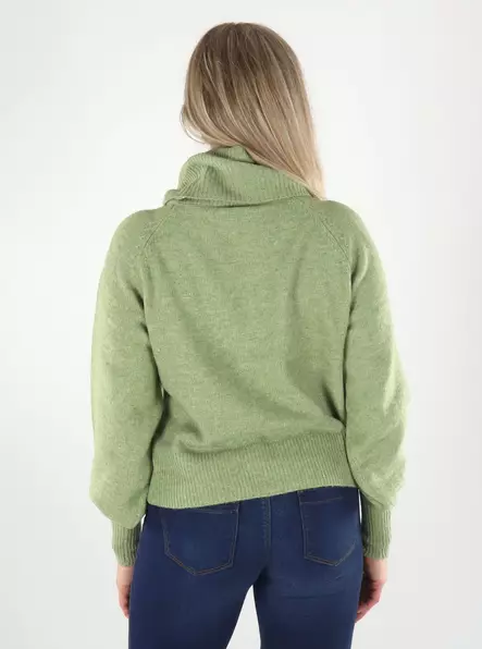 Only naisten Neule Olivia roll neck vihreä - Naisten neuleet - 141804 - 2