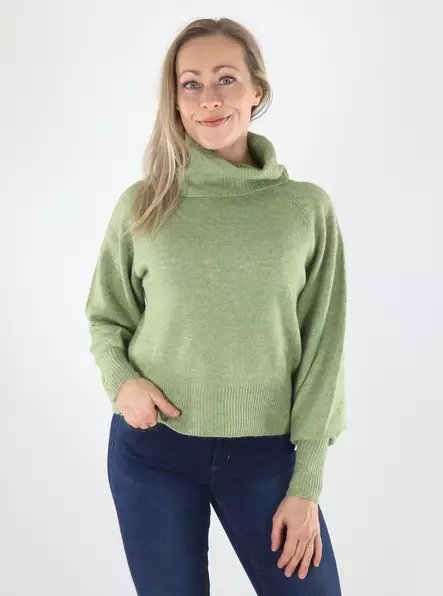 Only naisten Neule Olivia roll neck vihreä - Naisten neuleet - 141804 - 1