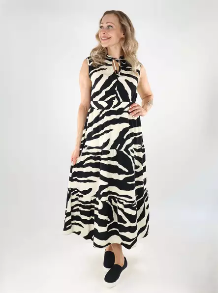 Only pitkä mekko Nova Elite Long musta/kuviollinen - Mekot ja tunikat - 138794 - 1