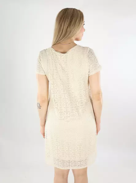 Vero Moda pitsimekko Maya V-Neck luonnonvalkoinen - Mekot ja tunikat - 138564 - 2