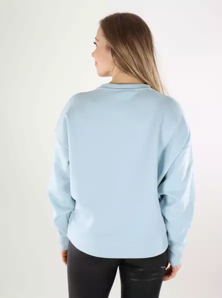 Vila naisten collegepusero Reflect EMB Minimalism vaaleansininen - Naisten hupparit ja colleget - 140034 - 2