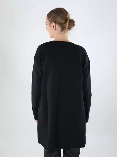 Vila naisten neuletakki/jakku Garden Long musta - Naisten neuleet - 140124 - 2