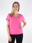 JDY Lion S/S t-paita pinkki - Naisten T-paidat - 135094 - 1