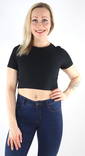 JJXX naisten t-paita Florie rib musta - Naisten T-paidat - 133214 - 1