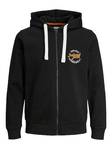 Jack&Jones miesten hupullinen collegetakki Mikk musta - Miesten hupparit - 133914 - 1