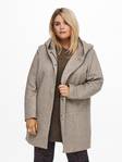 Only Carmakoma Plus size dam jacka, stor huva Sedona light Walnut ljusbrun - Lätta jackor för damer - 129104 - 2