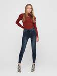 Only Jeans Blush life mid rea409 mörkblå - Jeans för damer - 126654 - 3