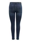 Only Jeans Blush life mid rea409 mörkblå - Jeans för damer - 126654 - 7