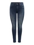Only Jeans Blush life mid rea409 mörkblå - Jeans för damer - 126654 - 6