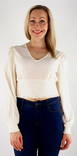 Vero Moda damskjorta Malou v-ringad cloud dancer - Långärmade tröjor för damer - 133474 - 1