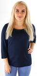 Vila Voila 3/4 Tröja mörkblå - Långärmade tröjor för damer - 117424 - 1